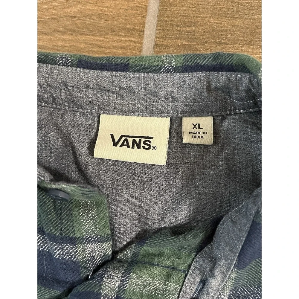 Vans Men's Off The Wall Classic Button-Up Flannel. Size Xtra Large See Photos! - Picture 4 of 7